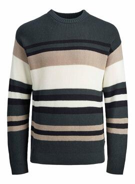 Pullover Jack & Jones Rib Multi Block per Uomo