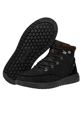 Stivaletto Hey Dude Bradley Bot in pelle Nero Uomo