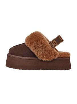 Zuecos UGG Funkette Marrone per Donna