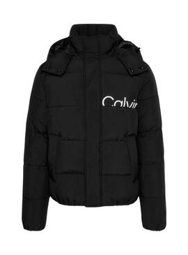 Giacca Calvin Klein Essentials Logo Nero Uomo