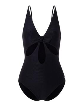 Costume da bagno Pepe Jeans Wave Knot nero per donna