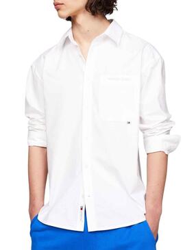 Camicia Tommy Jeans Classic Bianca per Uomo