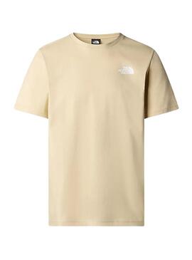 Maglietta The North Face Redbox Beige per Uomo