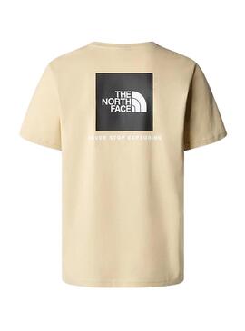 Maglietta The North Face Redbox Beige per Uomo