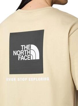 Maglietta The North Face Redbox Beige per Uomo