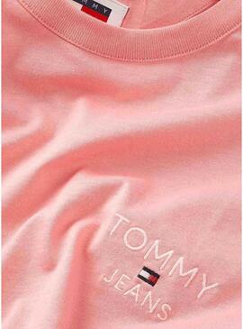 Maglietta Tommy Jeans Corp Rosa per Uomo