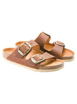 Sandali Birkenstock Big Buckle Marrone per Donna