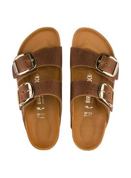 Sandali Birkenstock Big Buckle Marrone per Donna