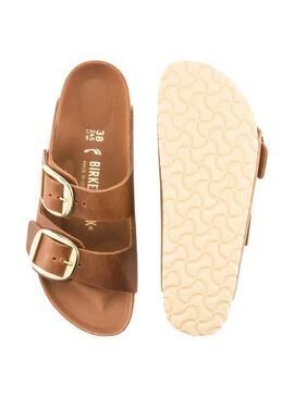 Sandali Birkenstock Big Buckle Marrone per Donna