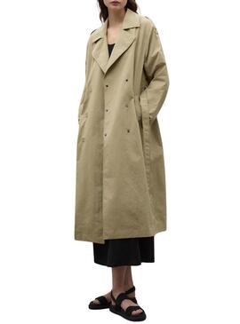 Trenchcoat Ecoalf Errigal marrone per donna