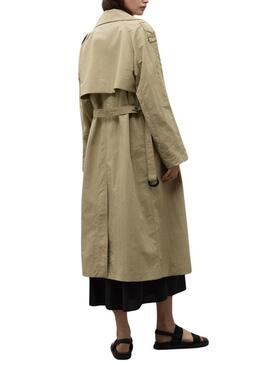 Trenchcoat Ecoalf Errigal marrone per donna