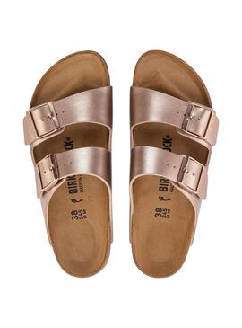 Sandali Birkenstock Arizona BF Rame per Donna