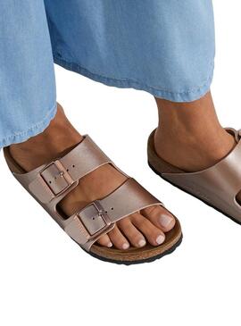 Sandali Birkenstock Arizona BF Rame per Donna