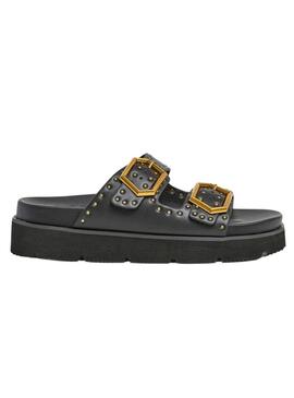 Sandali Pepe Jeans Pola Studs neri per donna