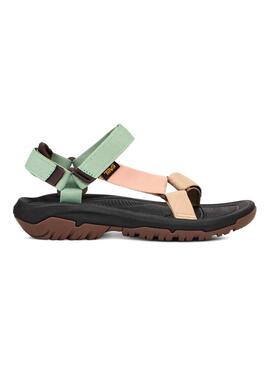 Sandali Teva Huracán XLT2 Verde E Beige Per Donna