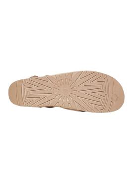 Sandali UGG Aubrey caviglia beige per donna.