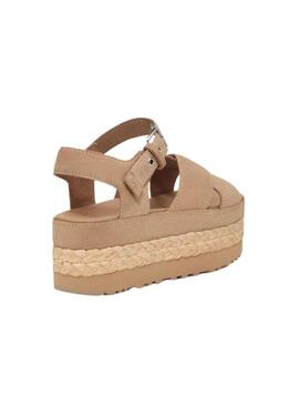 Sandali UGG Aubrey caviglia beige per donna.