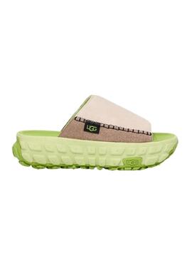 Sandali UGG Venture Daze Slide Beige E Verde Per Donna