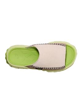 Sandali UGG Venture Daze Slide Beige E Verde Per Donna