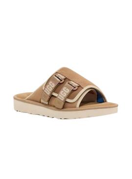 Sandali UGG Goldencoast Strap Slide Beige per Uomo