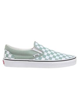 Scarpe Vans Slip-On Checkerboard blu per donna