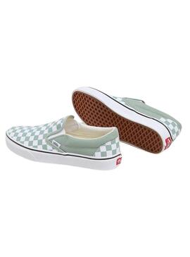 Scarpe Vans Slip-On Checkerboard blu per donna