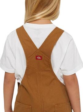 Gilet Dickies Duck Rib Rinsed Marrone Per Ragazza