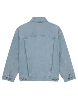 Giacca Dickies Herndon Jacket Denim Blu per Donna