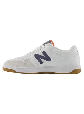 Scarpe da ginnastica New Balance 480 Bianche Grigie per Uomo