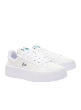 Sneakers Lacoste Carnaby Plat Bianche per Donna