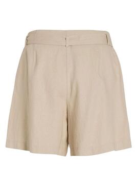 Shorts Vila Jolanda Beige per Donna