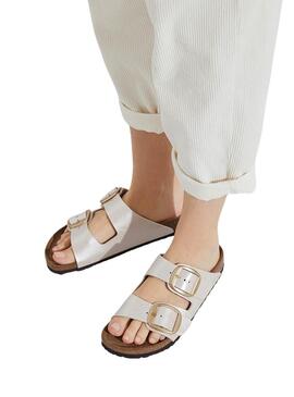 Sandali Birkenstock Big Buckle Nacar per donna.