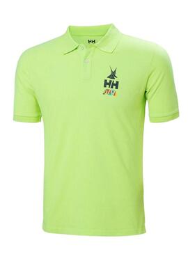 Maglietta a maniche corte verde Helly Hansen Koster per uomo