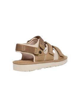 Sandali Goldencoast Multistrap Beige per Donna