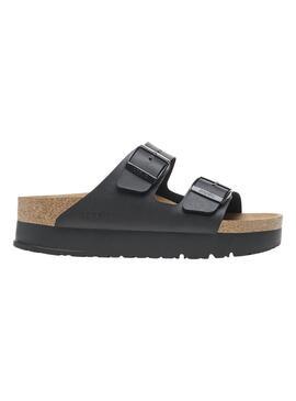 Sandali Birkenstock Arizona Platform Nero per Donna