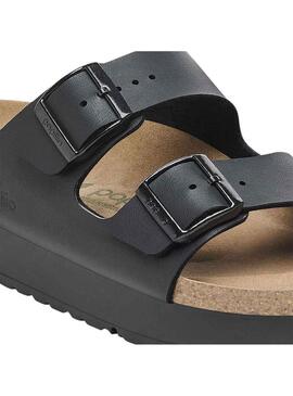 Sandali Birkenstock Arizona Platform Nero per Donna