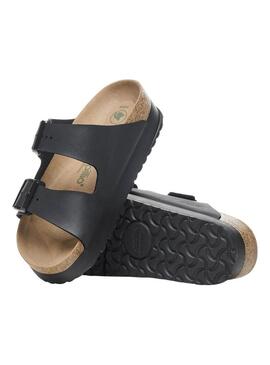 Sandali Birkenstock Arizona Platform Nero per Donna