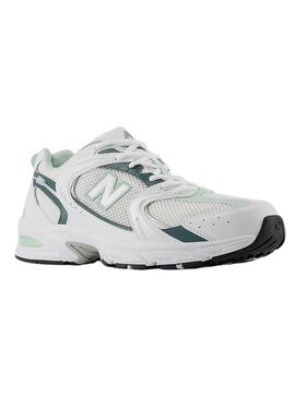 Sneakers New Balance 530 Bianco Verde per Donna