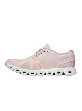 Scarpe da corsa On Running Cloud 5 rosa per donna.