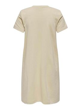 Abito Only Frida Beige per donna