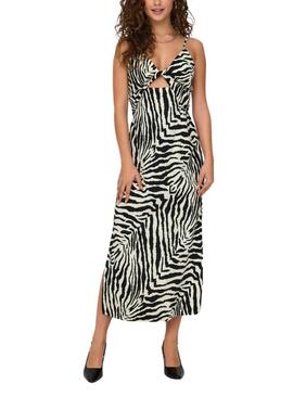 Abito Only Iris Thalia a strisce di zebra per donna