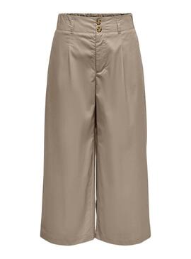 Pantaloni ONLY Zora Coulotte color tostato per donna