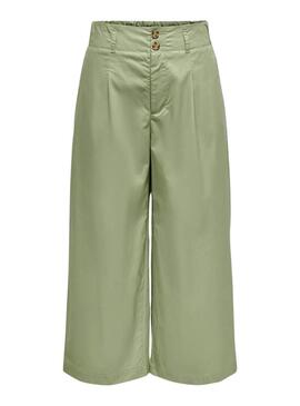 Pantaloni Only Zora Culotte verde per donna