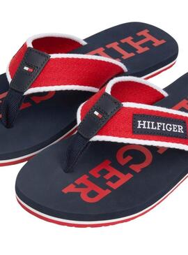 Ciabatte Tommy Hilfiger Beach Rosse per Uomo