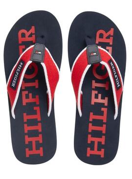 Ciabatte Tommy Hilfiger Beach Rosse per Uomo