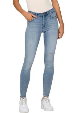 Pantaloni in denim ONLY Blush Mid Blu per donna