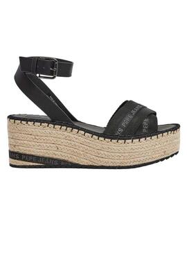 Sandali Pepe Jeans Witney Cross neri per donna.