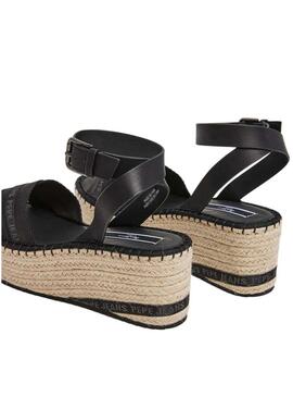 Sandali Pepe Jeans Witney Cross neri per donna.