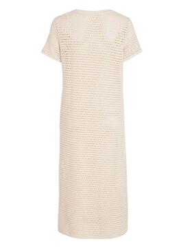 Abito Vila Adella beige per donna