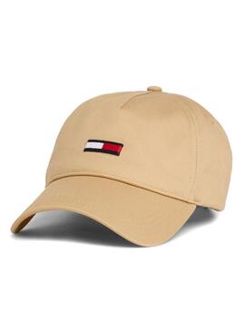 Cappellino Tommy Jeans Elongated Flag Tostato